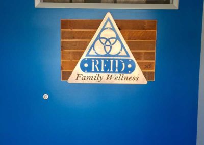 Interior signage for Reid Family Wellness in Springfield, IL